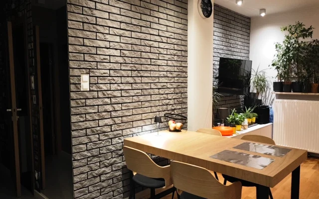 Double bed in main room, near METRO MLOCINY, clothing optional space