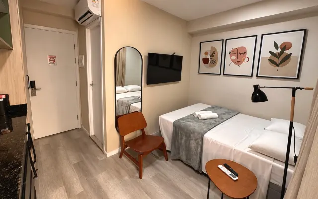 Modernes, LGBTQ-freundliches Studio in der Avenida Paulista, nur...