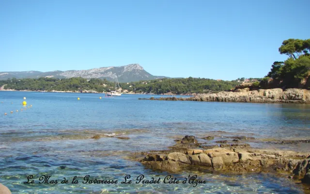 Traditional Provencal house by the sea, large garden mediterranean