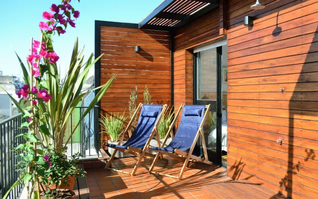 ¡Nuevo! ¡Soleado Apart. con Terraza propia!