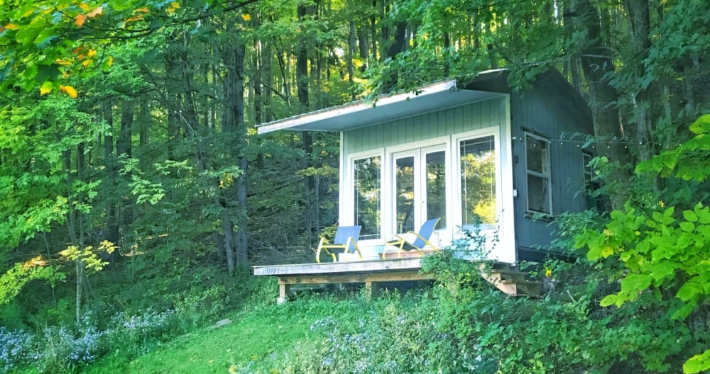 Pequeña cabaña de estilo zen con vistas a los Catskills en Upstate, NY - Foto 1