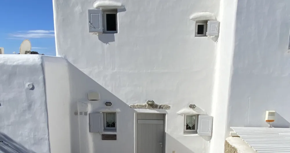 Ourania. Bella casa di Mykonian con vista sul mare - Foto 1