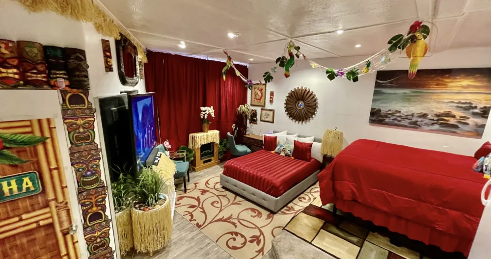Geräumige tropische hawaiianische Suite in einem Herrenhaus - Foto 1
