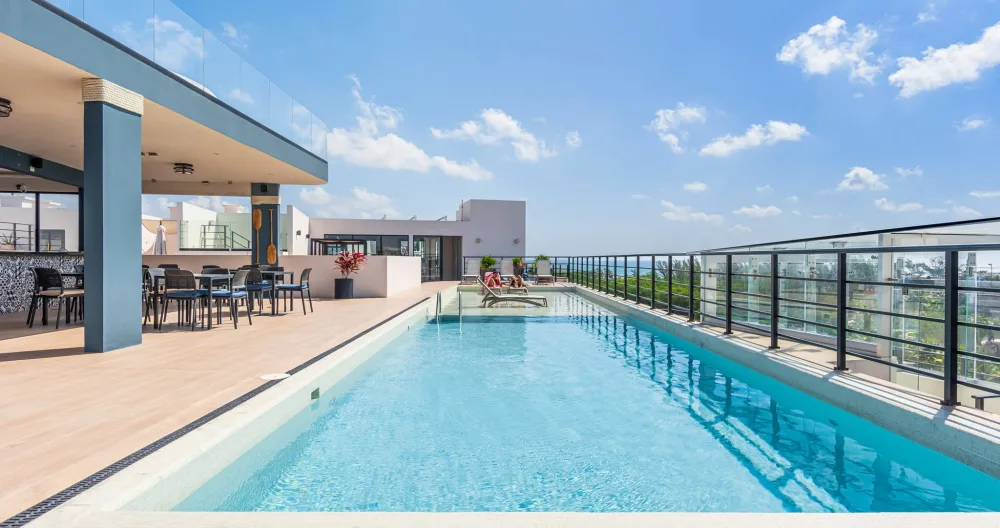 Beau studio avec cuisine AC Gym Pool Ocean View from the rooftop - Photo 1