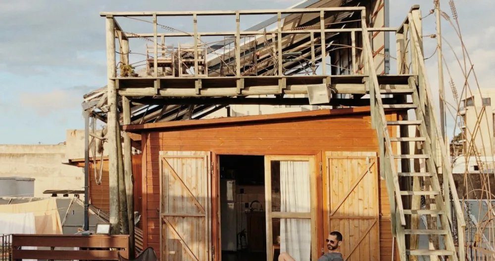 ihuans Inserat auf misterb&b - la cabaña en la terraza de casa vegana