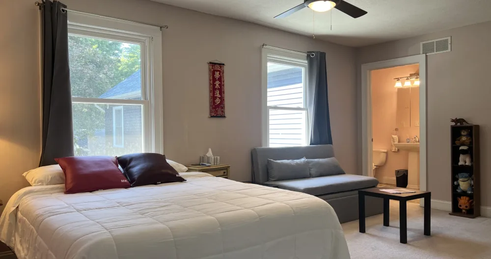 Anuncio de Brett en misterb&b - Queen bed and pull-out couch. 