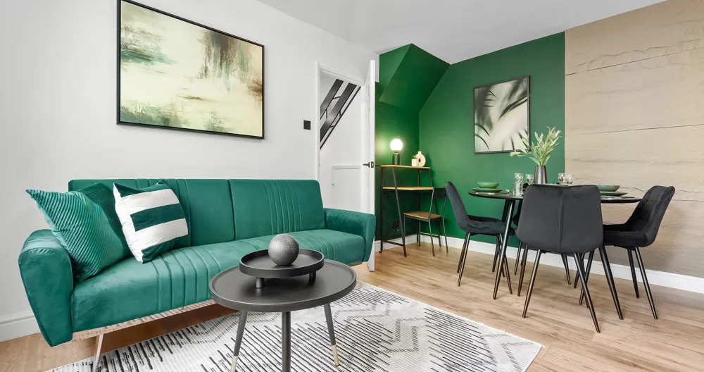 2BR Wohnung Luton für 6 Personen | Zugang zum Flughafen & Parkplatz - Foto 2
