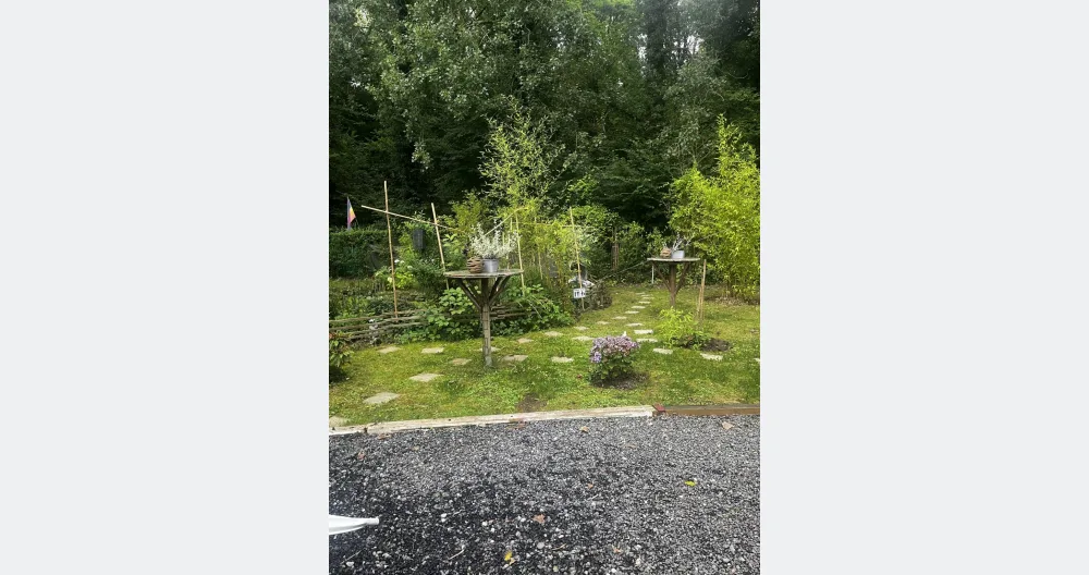 Mickael's listing on misterb&b - "A peaceful little garden spot where you can enjoy nature, relax and share a convivial moment during your stay. 🌿 "