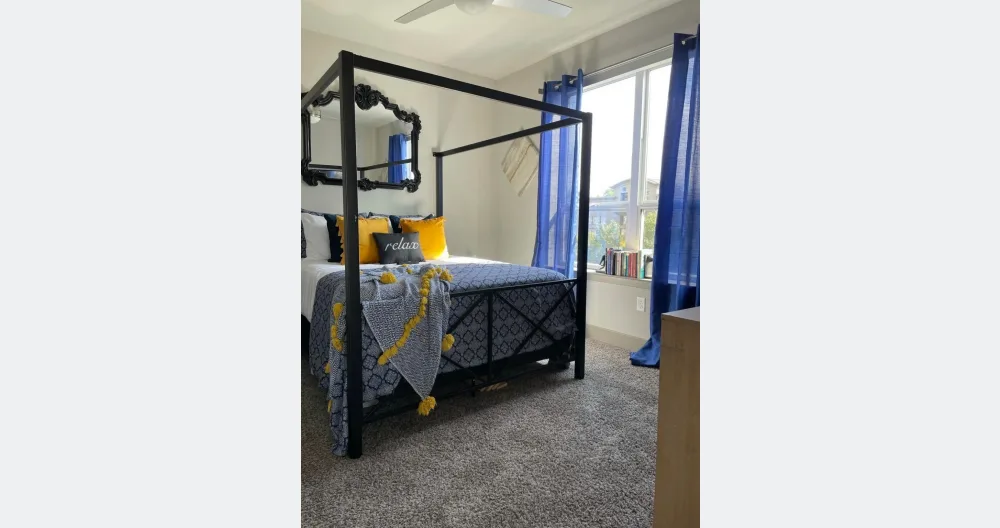 Edmanuel's listing on misterb&b - Guest bedroom number #1 ( spacious room with a queen size bed in a private walk-in bathroom, as well as a 55 inch television with all of your favorite streaming services)