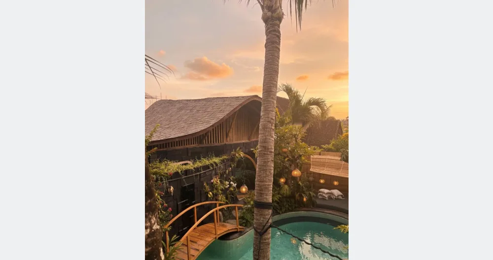 Luxuosa villa de bambu com jardim tropical em Ubud - Foto 2