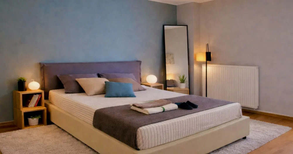 Nikos's listing on misterb&b - Bright and comfortable bedroom, with air-conditioning and balcony, for a relaxing stay.