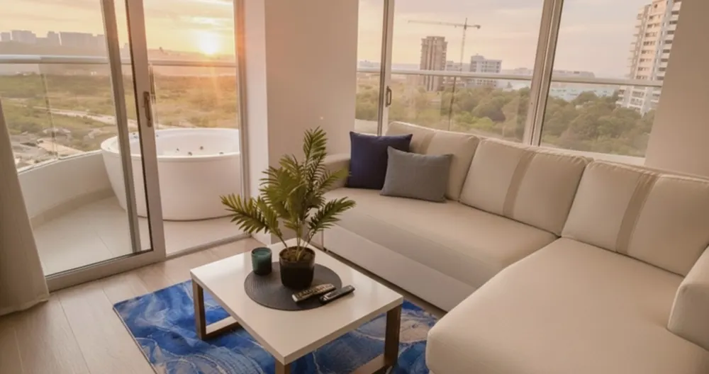 Lujoso apartamento VIP de 3 dormitorios balcón privado con jacuzzi vista al mar
 - Foto 10