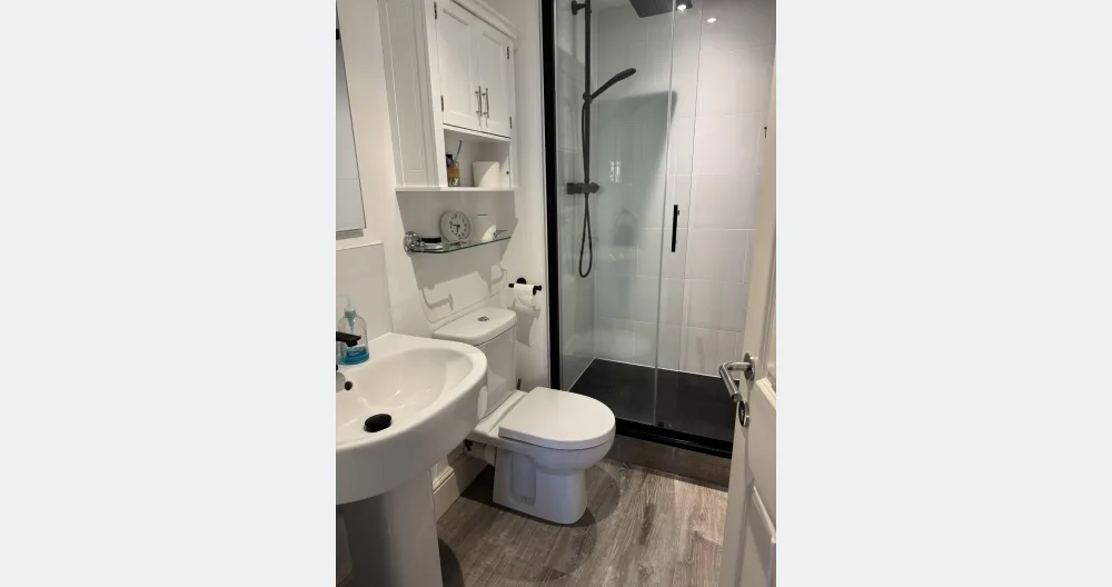 Quiet bedroom with ensuite bathroom in a city centre apartment  - Picture 2