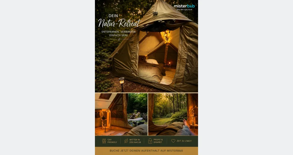 Camper en pleine nature avec sauna en forêt - Photo 1