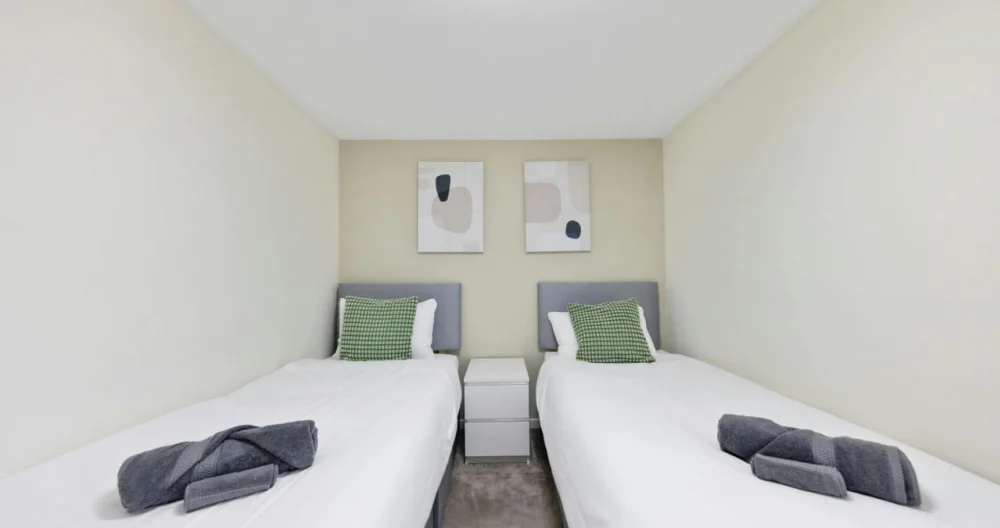 Moderne 2-Schlafzimmer-Wohnung mit voll ausgestatteter Küche und gemütlichem Raum - Foto 2