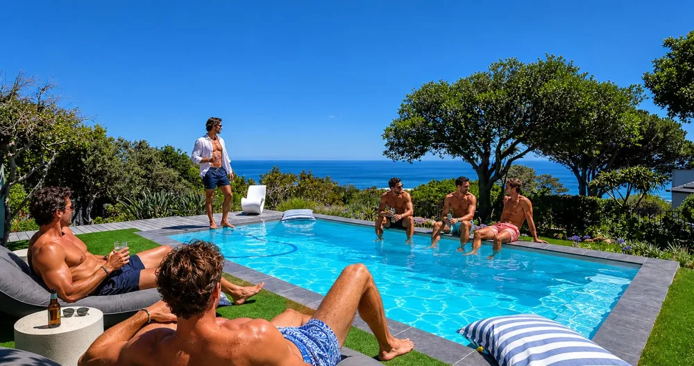 Aleksander's listing on misterb&b - Saltwater-Pool with undistructable View and Counter-Stream